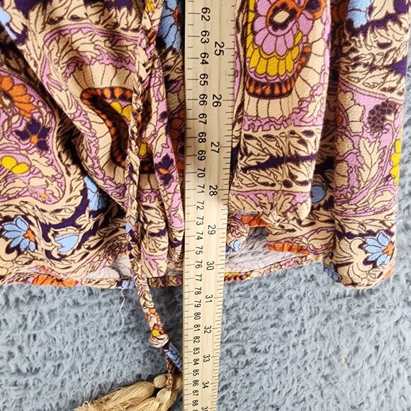 Cynthia Rowley Dress Womens Medium Orange Boho *GUC* - Picture 6 of 9